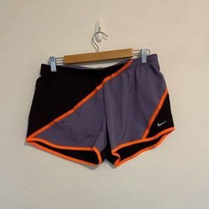 Champion Women’s Heather Gray &amp; White Elastic Waist Knit Shorts Size M